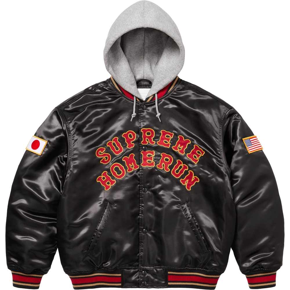Supreme Homerun Satin Varsity Jacket - Size [XL]